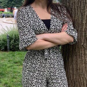 Show Me Your MuMu Black and White Floral Set